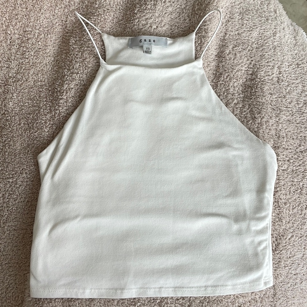 Gaze white XS tank top
